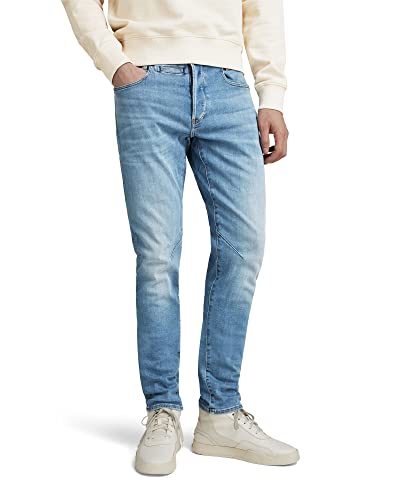 G-STAR RAW Herren D-Staq 5-Pocket Slim Jeans, Blau (lt indigo aged D06761-8968-8436), 31W / 34L von G-STAR RAW