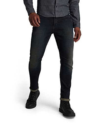 G-STAR RAW Herren D-Staq 3D Slim Jeans, Blau (Worn in moss D05385-C051-C777), 29W / 34L von G-STAR RAW