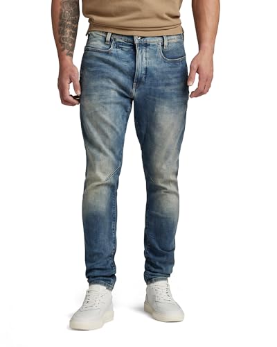 G-STAR RAW Herren D-Staq 3D Slim Jeans, Blau (medium aged D05385-8968-071), 30W / 30L von G-STAR RAW