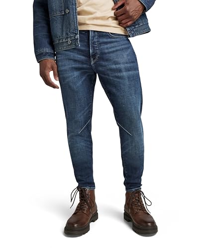 G-STAR RAW Herren D-Staq 3D Slim Jeans, Blau (worn in himalayan blue D05385-C051-G122), 34W / 34L von G-STAR RAW