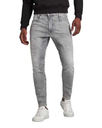 G-STAR RAW Herren D-Staq 3D Slim Jeans, Grau (antic faded radium D05385-9882-C587), 31W / 30L von G-STAR RAW