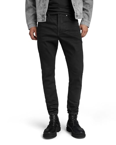 G-STAR RAW Herren D-Staq 3D Slim Jeans, Schwarz (pitch black D05385-B964-A810), 27W / 30L von G-STAR RAW