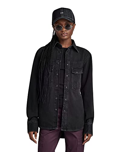 G-STAR RAW Herren Unisex Dakota Regular Hemd, Schwarz (worn in blade D23006-D304-D909), XL von G-STAR RAW