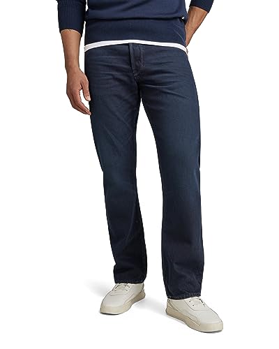 G-STAR RAW Herren Dakota Regular Straight Jeans, Blau (worn in nighthawk blue D23691-D489-G233), 32W / 32L von G-STAR RAW