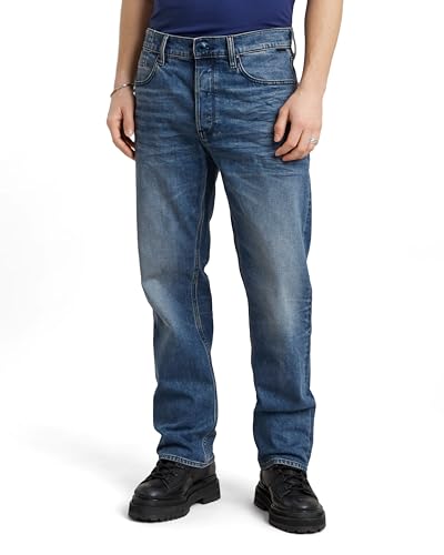 G-Star Herren Dakota Regular Straight Jeans Blau (Faded Cascade D23691-C052-C606) 28W / 32L von G-Star Raw