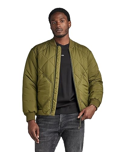 G-Star RAW Herren Diamond Qlty Bomber, Grün (dark olive D23963-D199-C744), M von G-Star