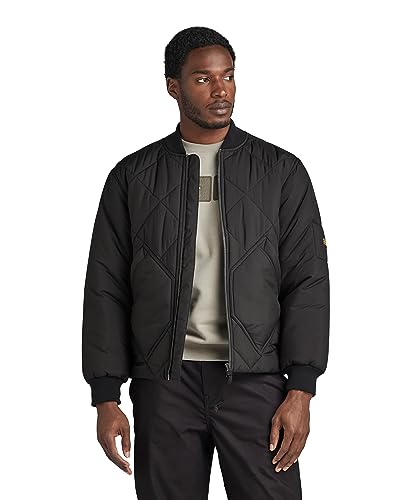 G-Star RAW Herren Diamond Qlty Bomber, Schwarz (dk black D23963-D199-6484), L von G-Star