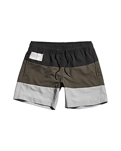 G-STAR RAW Herren Dirik Color Block Badeshorts, Schwarz (dk black D22960-A505-6484), S von G-STAR RAW