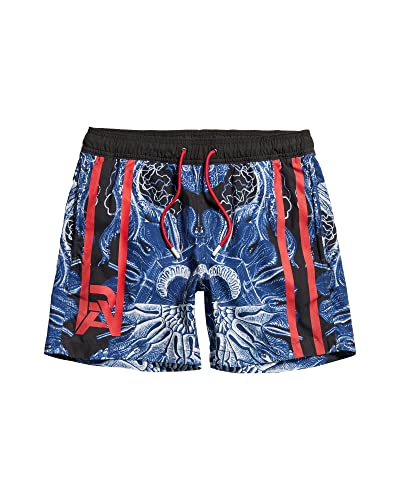 G-STAR RAW Herren Dirik Jellyfish Allover Badeshorts, Mehrfarben (dk black jellyfish mirror D22965-C331-D963), XS von G-STAR RAW