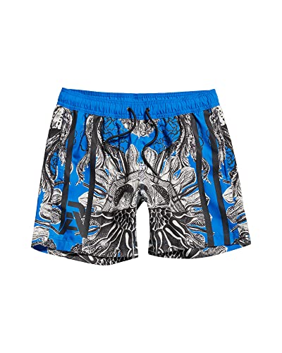 G-STAR RAW Herren Dirik Jellyfish Allover Badeshorts, Mehrfarben (lapis blue jellyfish mirror D22965-C331-D962), L von G-STAR RAW