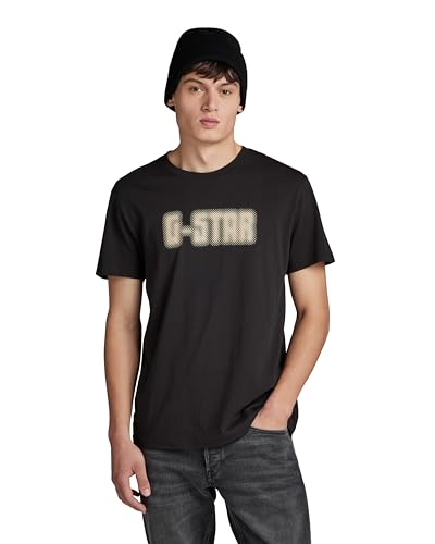 G-STAR RAW Herren Dotted r t, Schwarz (dk black D23711-336-6484), L von G-STAR RAW