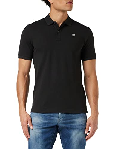 G-STAR RAW Herren Dunda Slim Polo, Schwarz (dk black D11595-5864-6484), XS von G-STAR RAW