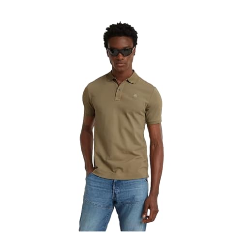 G-STAR RAW Herren Dunda Slim Poloshirt , Braun (dk fawn D11595-5864-7172), XXL von G-STAR RAW