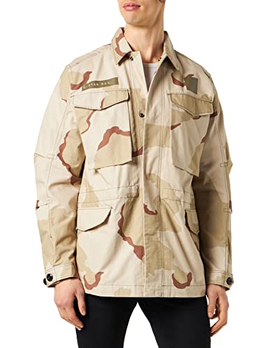 G-STAR RAW Herren E Core Unisex Field Jacke, Mehrfarben (dk brick desert camo D22915-D326-D935), L von G-STAR RAW