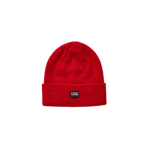 G-STAR RAW Herren Effo Long Beanie, Rot (dk flame D16624-C754-8050), PC von G-STAR RAW