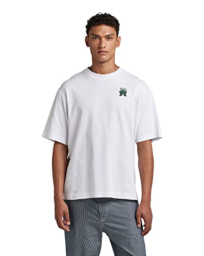 G-STAR RAW Herren Embro RAW Boxy T-Shirt, Weiß (white D23162-C336-110), L von G-STAR RAW