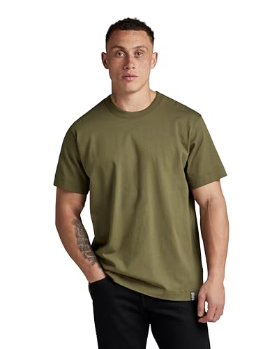 G-Star RAW Herren Essential Loose T-Shirt, Grün (Shadow Olive D23471-C784-B230), M von G-STAR RAW