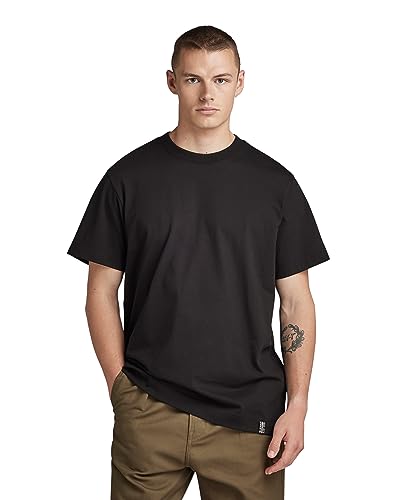 G-STAR RAW Herren Essential Loose T-Shirt, Schwarz (dk black D23471-C784-6484), XL von G-STAR RAW