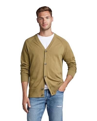 G-STAR RAW Herren Essential Performance Cardigan Knit, Grün (berge D22802-D327-4244), M von G-STAR RAW