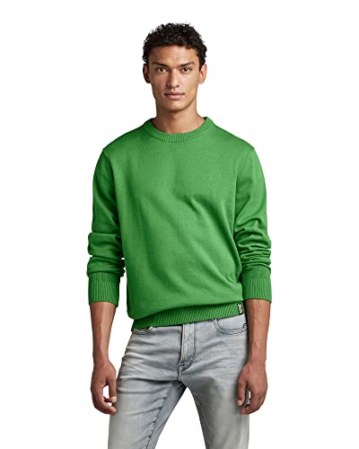 G-STAR RAW Herren Essential Performance Knitted Pullover, Grün (jolly green D22801-D327-D608), L von G-STAR RAW