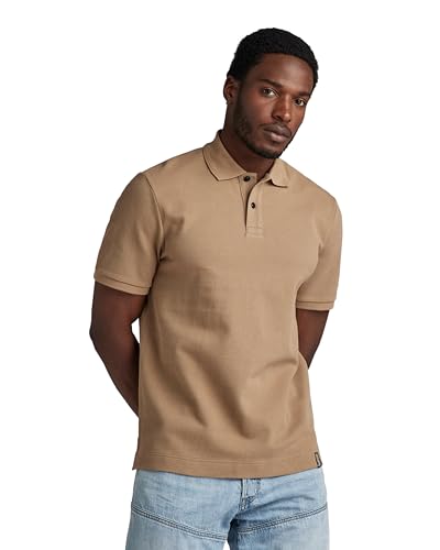 G-Star RAW Herren Essential Poloshirt, Beige (Safari D22783-D287-B444), XXL von G-STAR