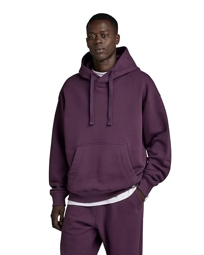 G-STAR RAW Herren Essential Unisex Loose Hoodie, Purpur (lt maze D22994-D395-8880), L von G-STAR RAW