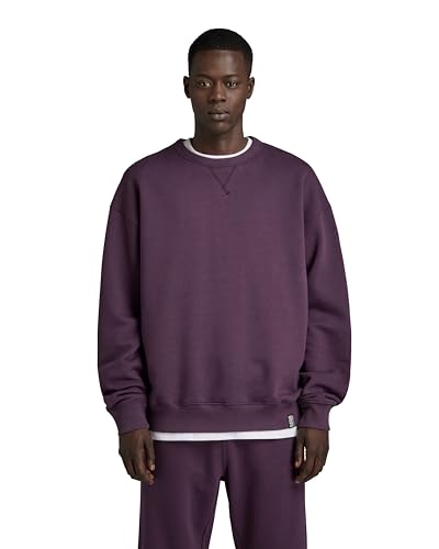 G-Star RAW Herren Essential Unisex Loose Sweatshirt, Purpur (lt Maze D22995-D395-8880), XXL von G-STAR
