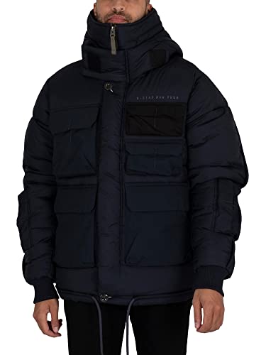 G-STAR RAW Herren Field Hooded Puffer Jacke, Blau (salute D20516-C643-C742), XS von G-STAR RAW