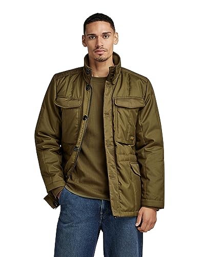 G-STAR RAW Herren Field jkt, Mehrfarben (dark olive/asfalt D23647-D415-G147), M von G-STAR RAW