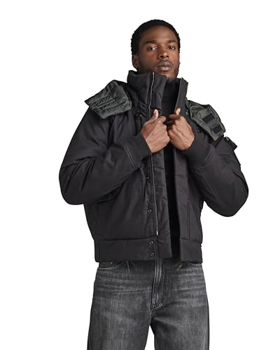 G-Star RAW Herren Flight bomber puffer, Schwarz (dk black D23644-D389-6484), M von G-Star