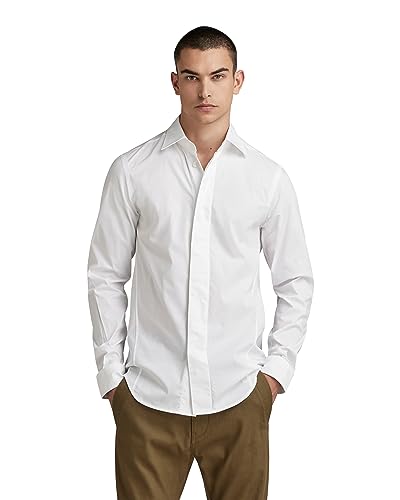 G-STAR RAW Herren Formal Superslim Hemd, Weiß (white D22008-D321-110), XL von G-STAR RAW