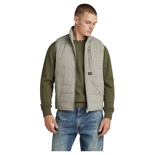 G-STAR RAW Herren Foundation Liner Weste, Grau (elephant skin D24277-D518-G106), L von G-Star RAW