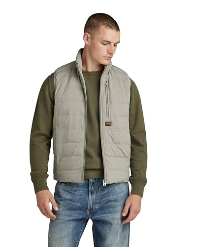 G-STAR RAW Herren Foundation Liner Weste, Grau (elephant skin D24277-D518-G106), M von G-STAR RAW