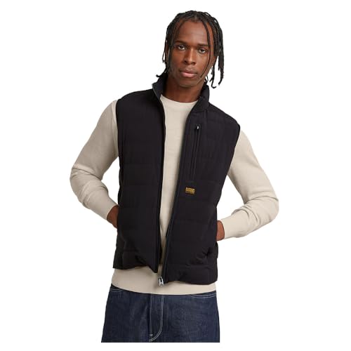 G-STAR RAW Herren Foundation Liner Weste, Schwarz (dk black D24277-D518-6484), L von G-Star RAW