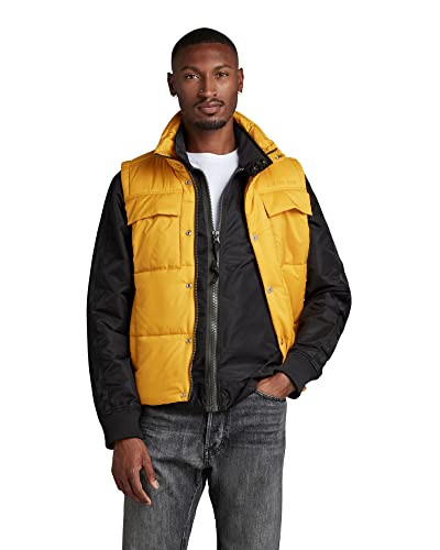 G-STAR RAW Herren Foundation Padded Weste, Gelb (dull yellow D22887-D199-1213), L von G-STAR RAW