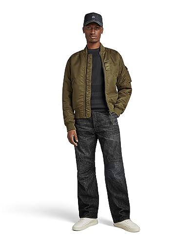 G-STAR RAW Herren G-A1 Bomber Jkt, Grün (dark olive D23624-C143-C744), S von G-STAR RAW