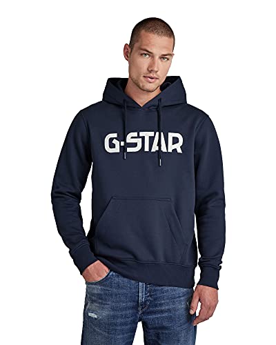 G-STAR RAW Herren G-Star Hooded Sweater, Blau (mazarine blue D20508-A971-4213), XXL von G-STAR RAW