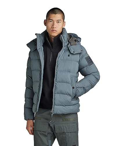 G-STAR RAW Herren G-Whistler Padded Hooded Jacke, Grau (axis D20100-D199-5781), L von G-STAR RAW