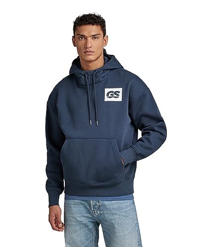 G-STAR RAW Herren GS RAW back gr hdd loose sw, Blau (salute D23482-D425-C742), XL von G-STAR RAW