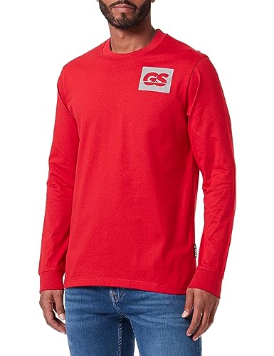 G-STAR RAW Herren GS RAW back gr r t ls, Rot (dk flame D23995-C336-8050), S von G-STAR RAW