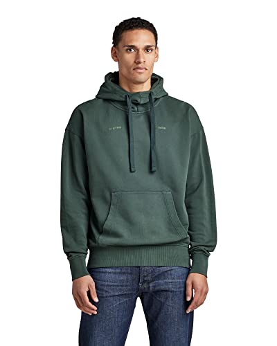 G-STAR RAW Herren Garment Dyed Oversized Hoodie, Grün (laub gd D22327-D249-D549), L von G-STAR RAW