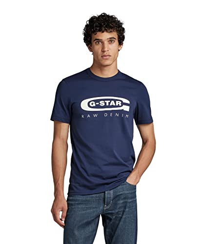 G-STAR RAW Herren Graphic 4 T-Shirt, Blau (sartho blue D15104-336-6067), M von G-STAR RAW