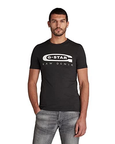 G-STAR RAW Herren Graphic 4 T-Shirt, Schwarz (dk black D15104-336-6484), XXS von G-STAR RAW