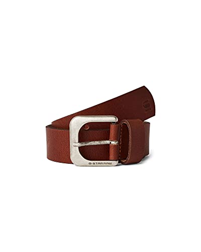 G-STAR RAW Herren Zed Belt, Braun (dk cognac/antic silver D04169-3127-8128), 75 von G-STAR RAW