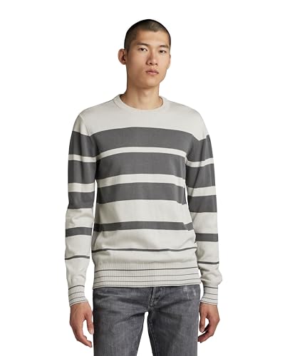 G-STAR RAW Herren Irregular Stripe R Knitted Pullover von G-STAR