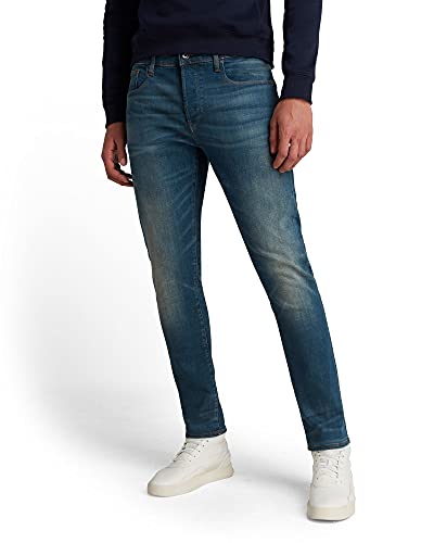 G-STAR RAW Herren 3301 Slim Fit Jeans, Blau (medium aged 51001-9118-071), 28W / 32L von G-STAR RAW