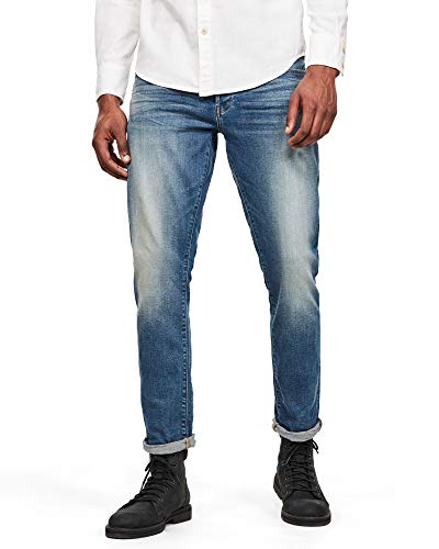 G-Star Herren 3301 Regular Tapered Jeans, Blau (vintage azure 51003-C052-A802), 36W / 38L G-Star Herren 3301 Regular Tapered Jeans, Blau (vintage azure 51003-C052-A802), 36W / 38L von G-STAR