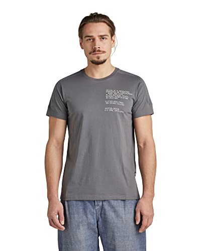 G-STAR RAW Herren Korpaz Logos Graphic T-Shirt, Grau (granite D21376-336-1468), L von G-STAR RAW