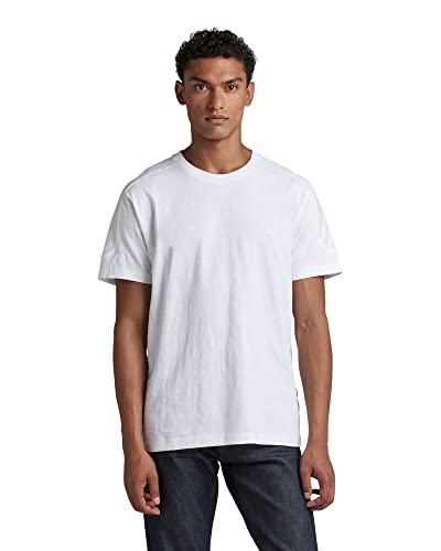 G-STAR RAW Herren Korpaz Text T-Shirt, Weiß (white D22821-B255-110), XL von G-STAR RAW