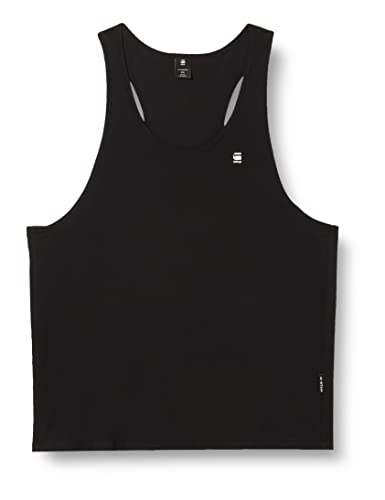 G-STAR RAW Herren Lash Muscle Tanktop, Schwarz (dk black D22544-C627-6484), L von G-STAR RAW